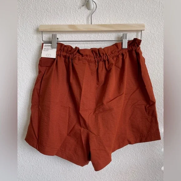 💃 CALIA by CARRIE UNDERWOOD Journey Collection high-rise Paperbag Shorts Size S - Picture 2 of 3